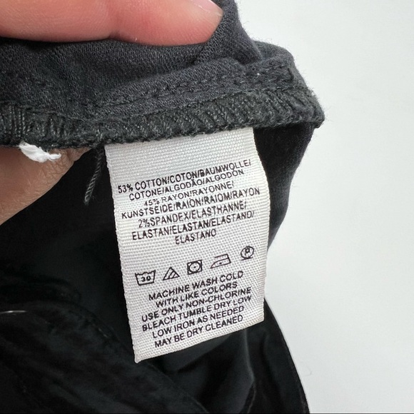 Free People Retro Black Velvet Mini Skirt Zipper & Button Detail Size 27 - Picture 5 of 7